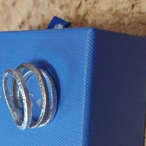 Silpada Sterling Silver Two Tone Triple Ring Size 8